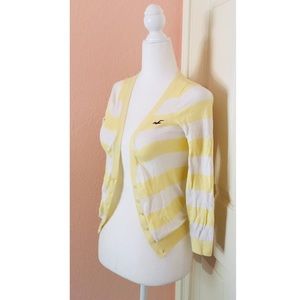 Hollister Light Striped Cardigan